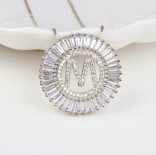 Beautiful Diamond Letter Initial Necklace