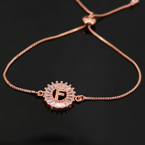 Beautiful Diamond Letter Initial Bracelet